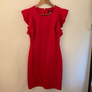 Tommy Hilfiger Pink Ruffle Sleeve Dress